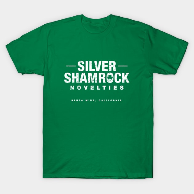 Silver Shamrock Novelties (aged look) T-Shirt by MoviTees.com